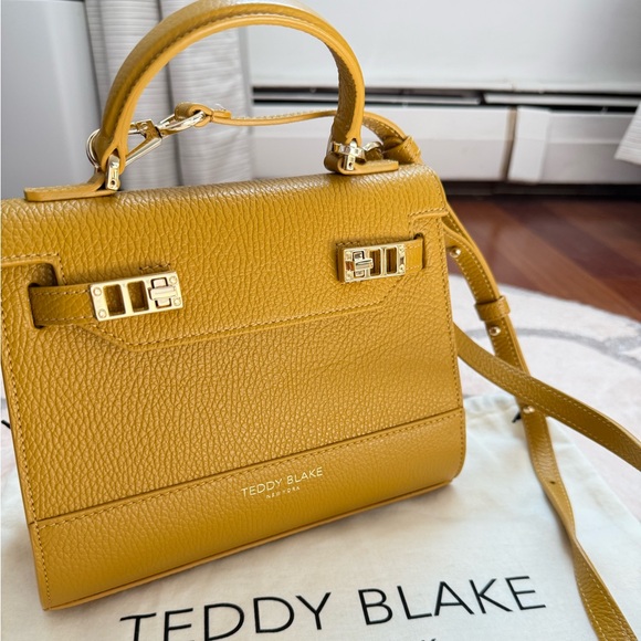 Teddy Blake New York Yellow Leather Handbag - Picture 1 of 7
